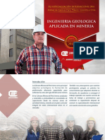 Especializacion de Ingenieria Geologica Aplicada en Mineria