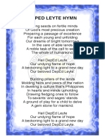 DepEd Leyte Hymn Summary