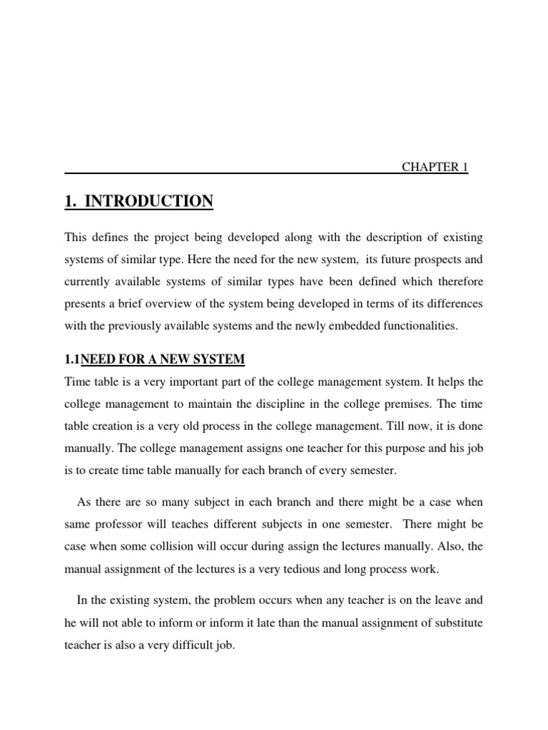 Automated College Timetable System | PDF | Feasibility Study | Databases
