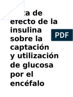 Falta de Efecto de La Insulina Sobre La Captación