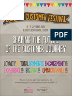 Shaping The Future of The Customer Journey: 8 - 9 September 2015