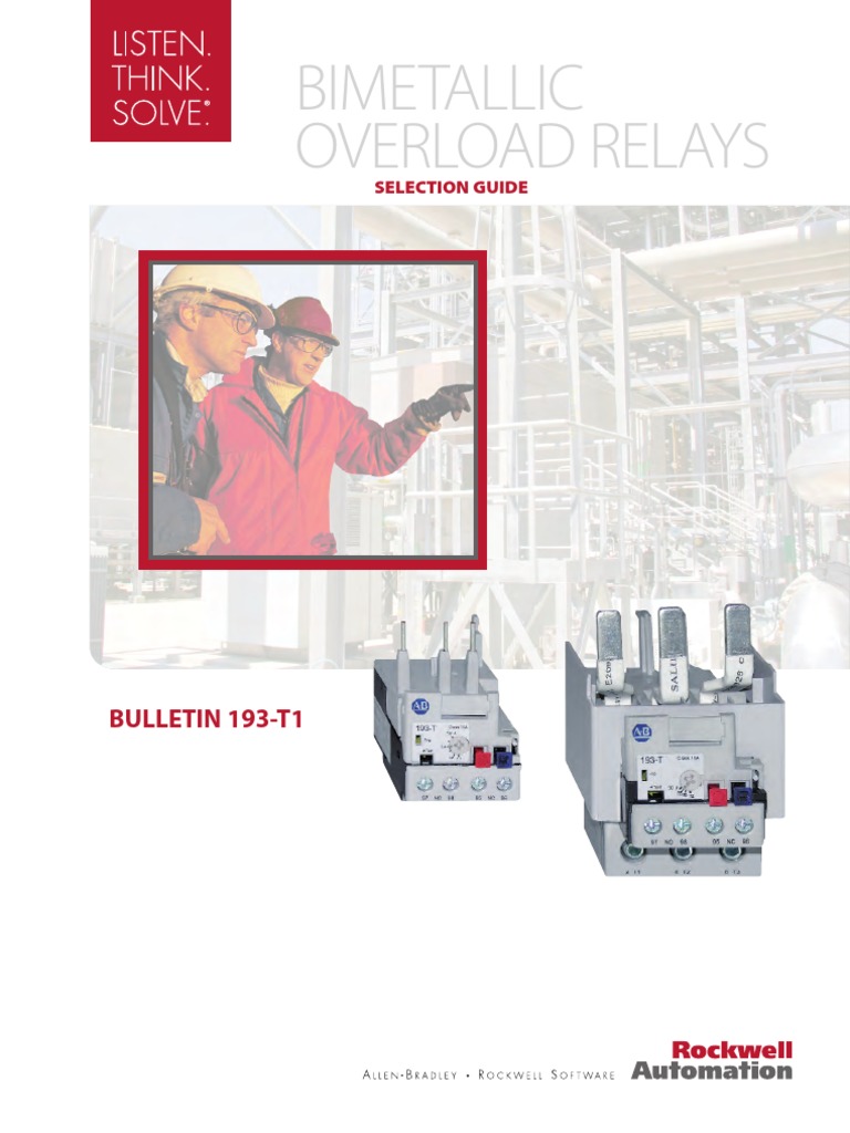 BiMetallic Overload Relays Selection Guide Rockwell Automation PDF