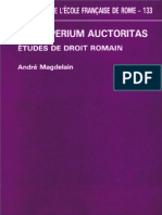 Jus Imperium Auctoritas. Études de Droit Romain_André Magdelain