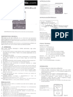 Manual Multimetro YX-1000A