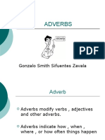 Adverbs: Gonzalo Smith Sifuentes Zavala