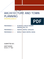 Institute of Architecture and Town Planning: SYNOPSIS 2016-17