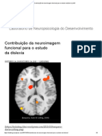 Contribuição da neuroimagem funcional para o estudo da dislexia