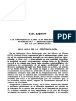Documents - MX - Rabinow Las Representaciones Son Hechos Socialespdf PDF
