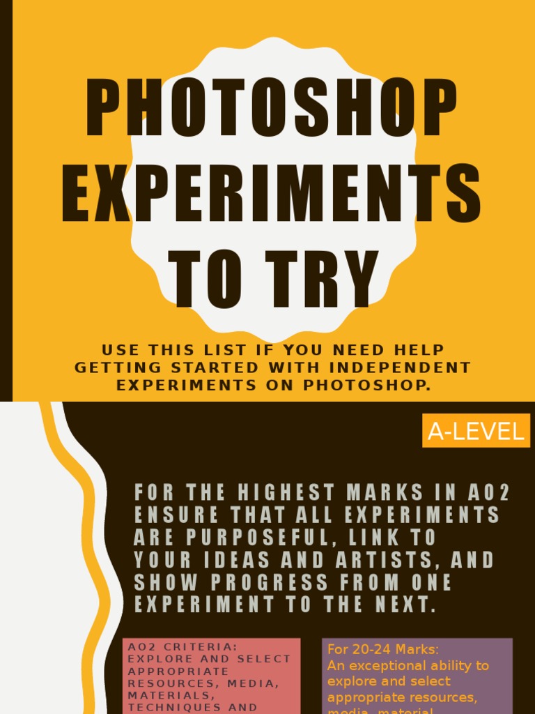 Creative Photoshop Experiments Guide | PDF | Art