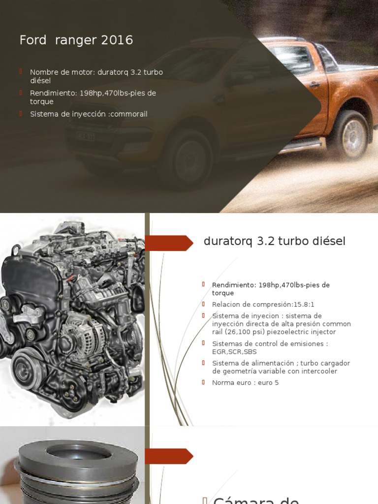 Motor Duratorq 3.2 Ford Ranger 2016 | PDF | Ciencia y matemáticas ...