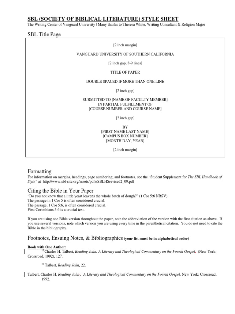sbl-style-sheet-download-free-pdf-citation-bible