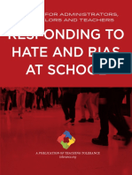 Teaching Tolerance - Responding to Hate at School