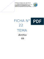 Ficha Nº 22 Archivos