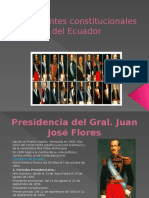 Presidentes Constitucionales Del Ecuador