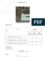 Expt 9 - To Determine Moisture Contents of The Soil