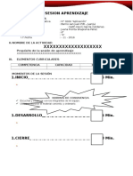 Sesion Aprendizaje Plantilla