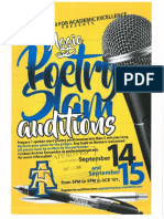 Aggie Slam Auditions Flyer 1