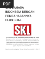 Download Skl Bahasa Indonesia Dengan Pembahasannya Plus Soal by windha  SN330973136 doc pdf
