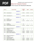 BSC (CS) Syllabus - 2016-2017