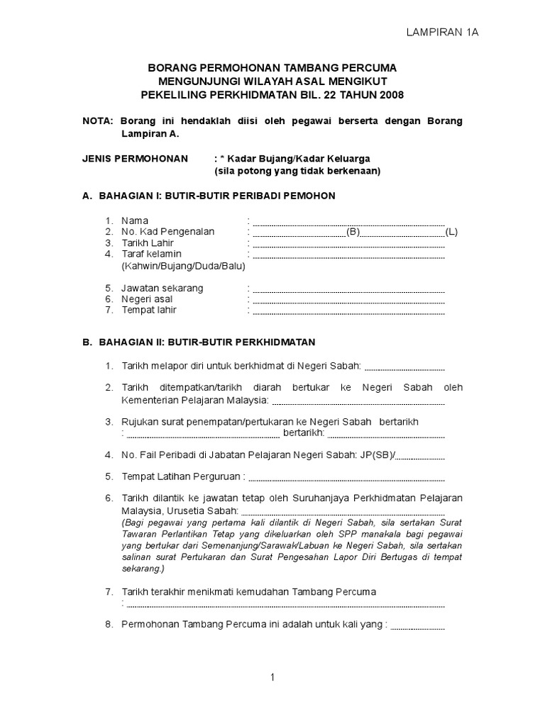 Borang Tiket Waran Kpm Pdf