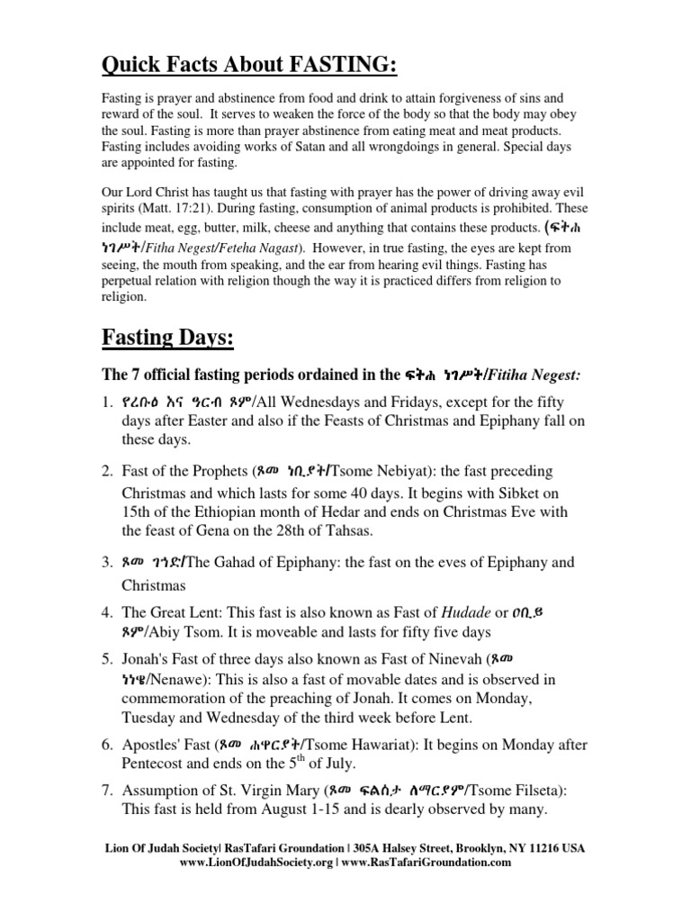 Fasting Guide for Devout Christians | PDF | Fasting | Christian ...