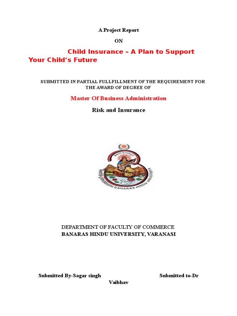 Child Insurance Project Report | PDF