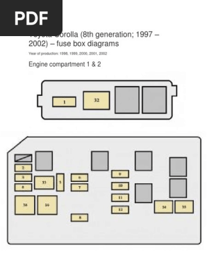 Toyotum Corolla Engine Compartment Diagram - Complete Wiring Schemas