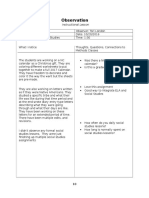 Clinicals Socialstudies Observation Form Torilondon