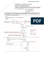 Differentiation Notes