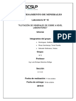 Procesamiento de Minerales Lab 10