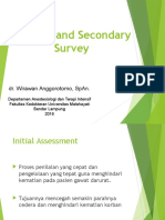 Primary and Secondary Survey-FK UNIMAL (DR. WIRAWAN ANGGOROTOMO sp.An)