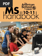 Download ASIJ Middle School Handbook 2010-11 by The American School in Japan SN33099677 doc pdf