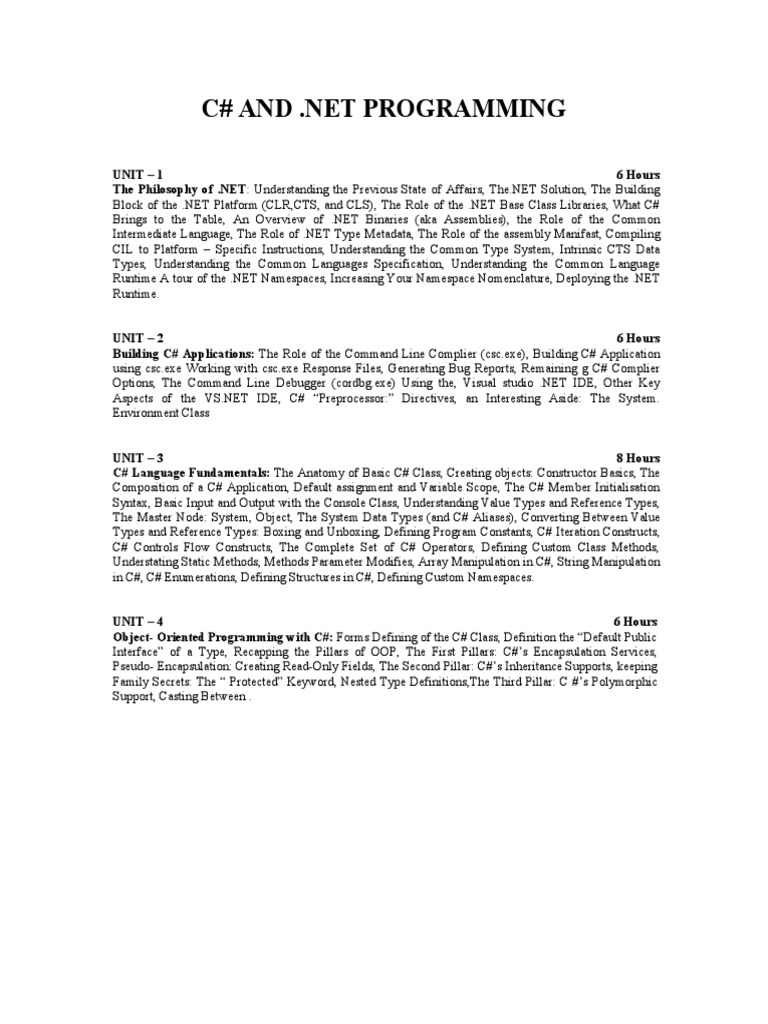 Mastering C#: An In-Depth Guide to C# Programming Fundamentals, OOP ...