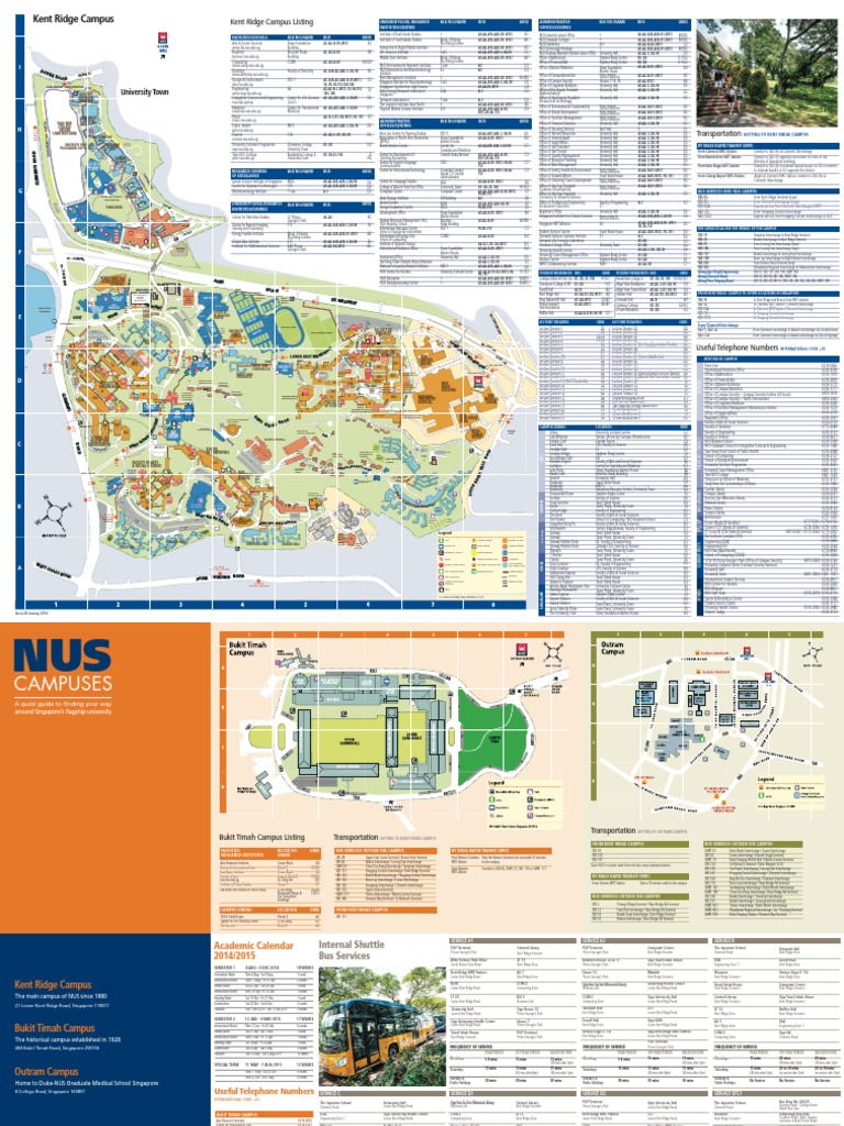 NUS Kent Ridge Campus Map Overview | PDF