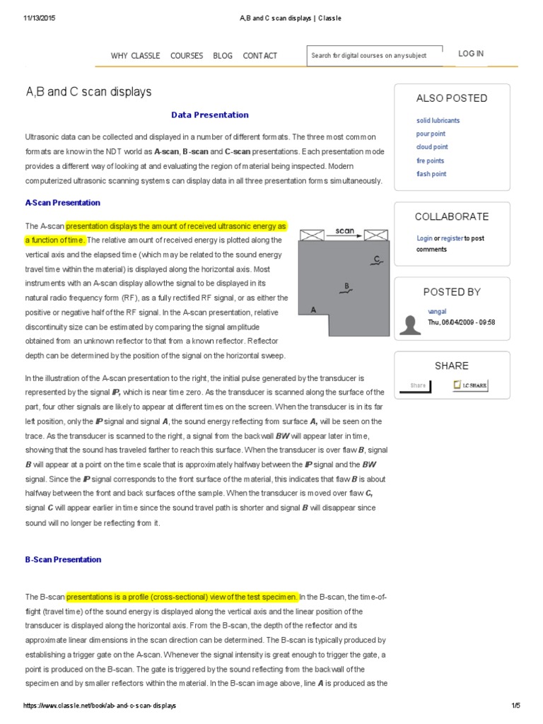 A, B and C Scan Display | PDF | Uncertainty | Medical Ultrasound