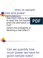 Introduction to sample size and power calculations