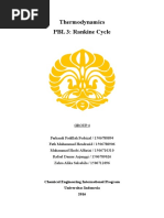 Thermodynamics Problem Based Learning Group Report. Rankine Cycle