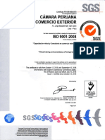 Certificación ISO 9001 Camex Perú