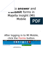 How To Answer and Transmit Forms in MI Mobile