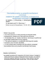 Dexmedetomidine Vs Propofol-Remifentanil Conscious Sedation For Awake Craniotomy: A Prospective Randomized Controlled Trial