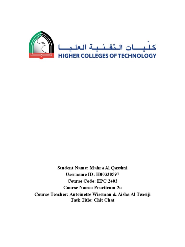 Chit Chat | PDF | Classroom | Teachers