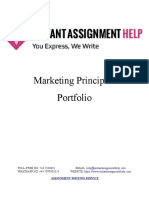 Sample Assignment On Marketing Principles Portfolio