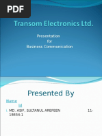Transom Electronics Ltd