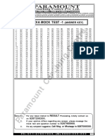 All India Mock - 1 (Answer Key) 81