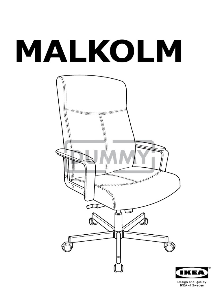IKEA MALKOLM Office Chair PDF PDF