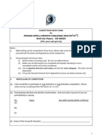 Competition Entry Form POeCC 2010 