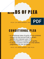 Kinds of Plea