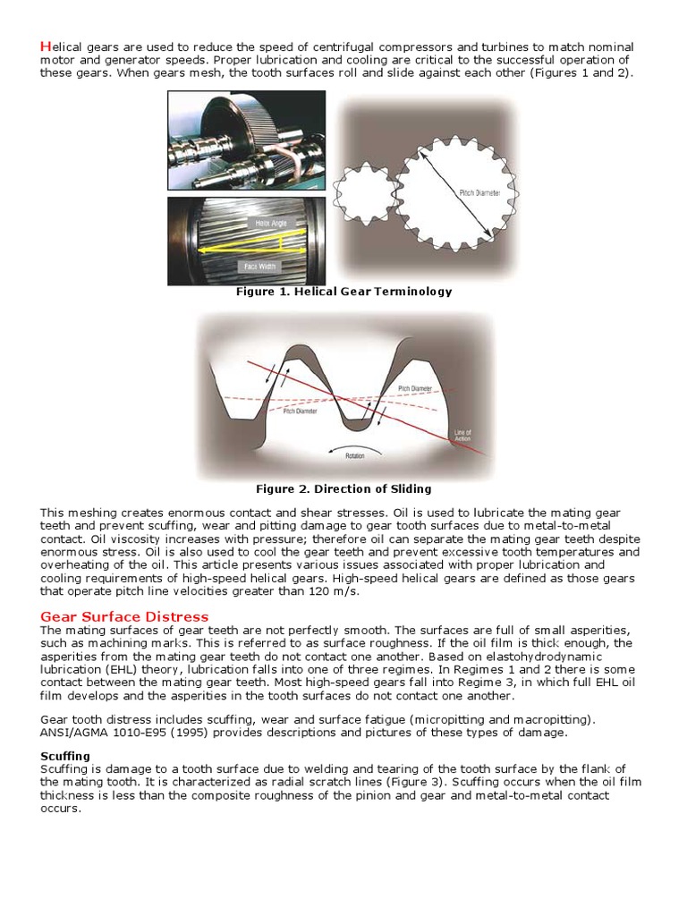 Cooling and Lubrication of High-Speed Helical Gears | PDF | Gear | Wear
