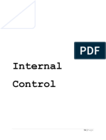 Internal Control Procedures