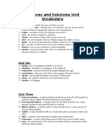 Mixtures and Solutions Vocabulary 1